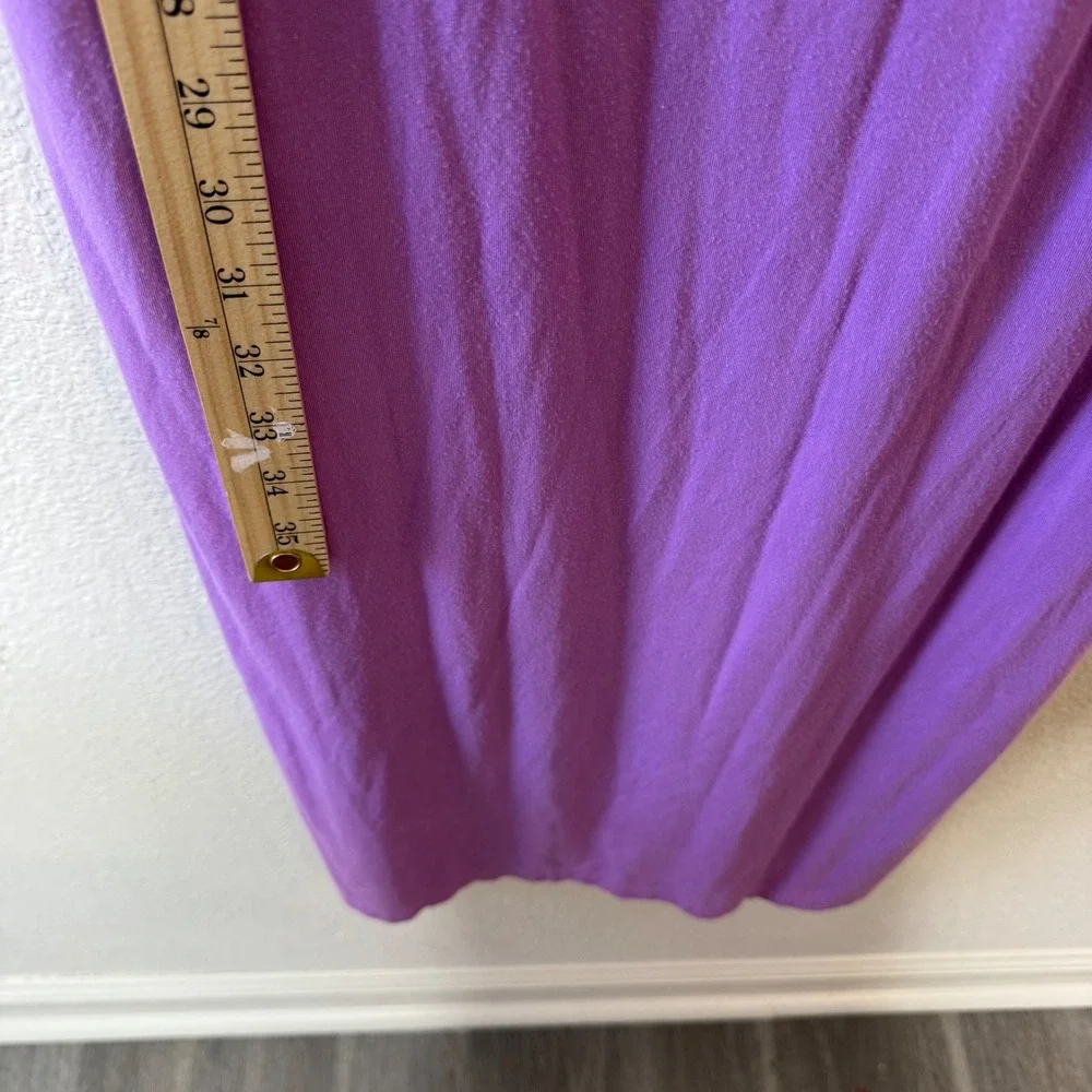 Athleta Purple Tank Midi Dress Size M Modal Spandex‎ Comfort Travel